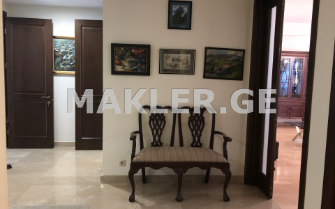 For Rent 3 room  Apartment in Vake dist.  in Kavsadze st. 