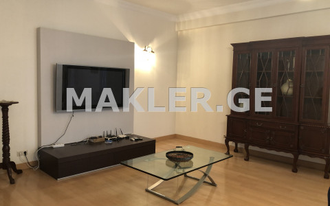  For Rent 3 room  Apartment in Vake dist.  in Kavsadze st. 