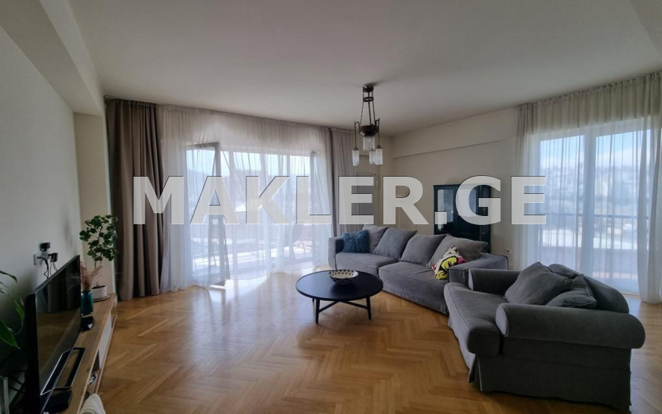  For Rent 4 room  Apartment in Vake dist.  in I. Chavchavadze Ave. 
