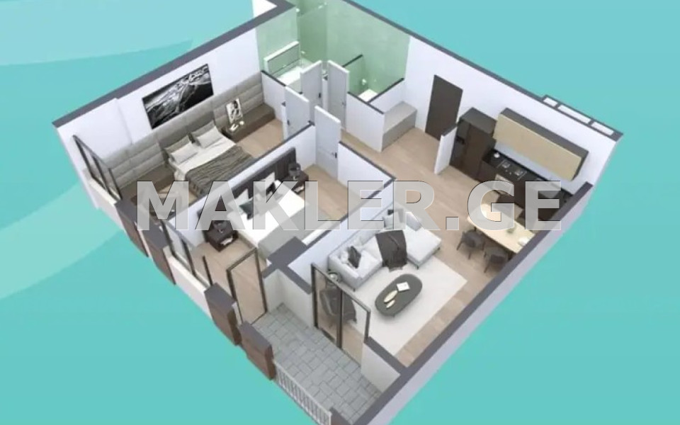  Satılık Yapım aşamasında Daire in Saburtalo dist.  in Nutsubidze st. 
