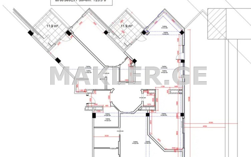  Продается 4 комнатная  Квартира в Ваке  на пр. И. Чавчавадзе 