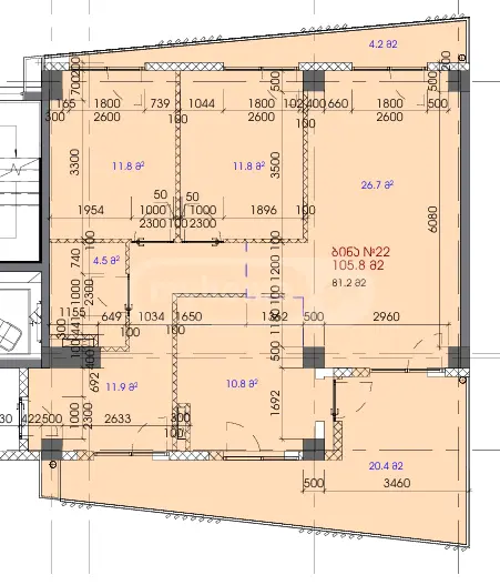  Satılık 4   Daire in Vake dist.  Paata Datuashvili St. 