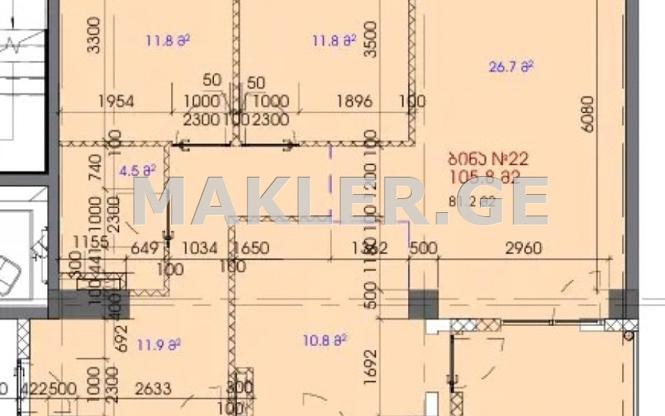  Продается Строящийся Квартира в Ваке  На Ул. Паата Датуашвили 