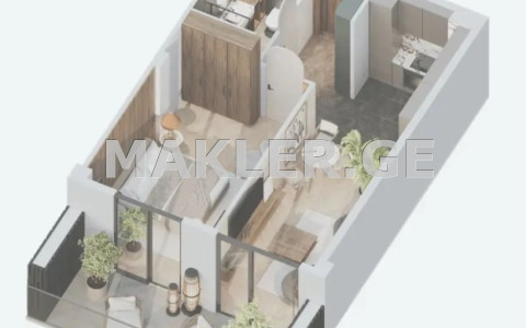  იყიდება მშენებარე ბინა დიდ დიღომში  გიორგი ბრწყინვალეს ქუჩაზე 