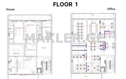  იყიდება 1040 m² ფართობის საკუთარი სახლი ვაკეში  ტ.ტაბიძის ქუჩაზე 