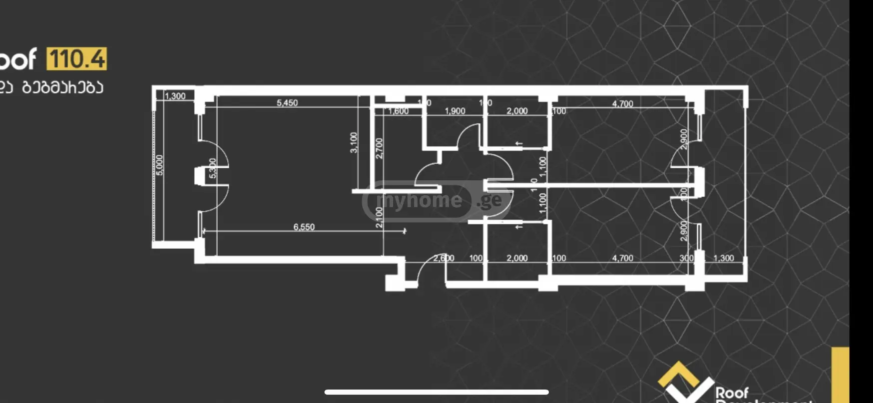  For Sale 4 room  Apartment in Saburtalo dist.  in Gagarini St. 