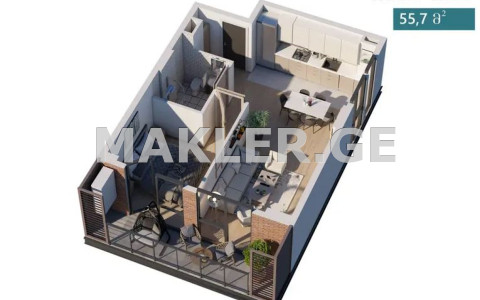  Satılık 2   Daire in Ortachala