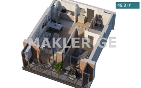  Satılık 2   Daire in Ortachala