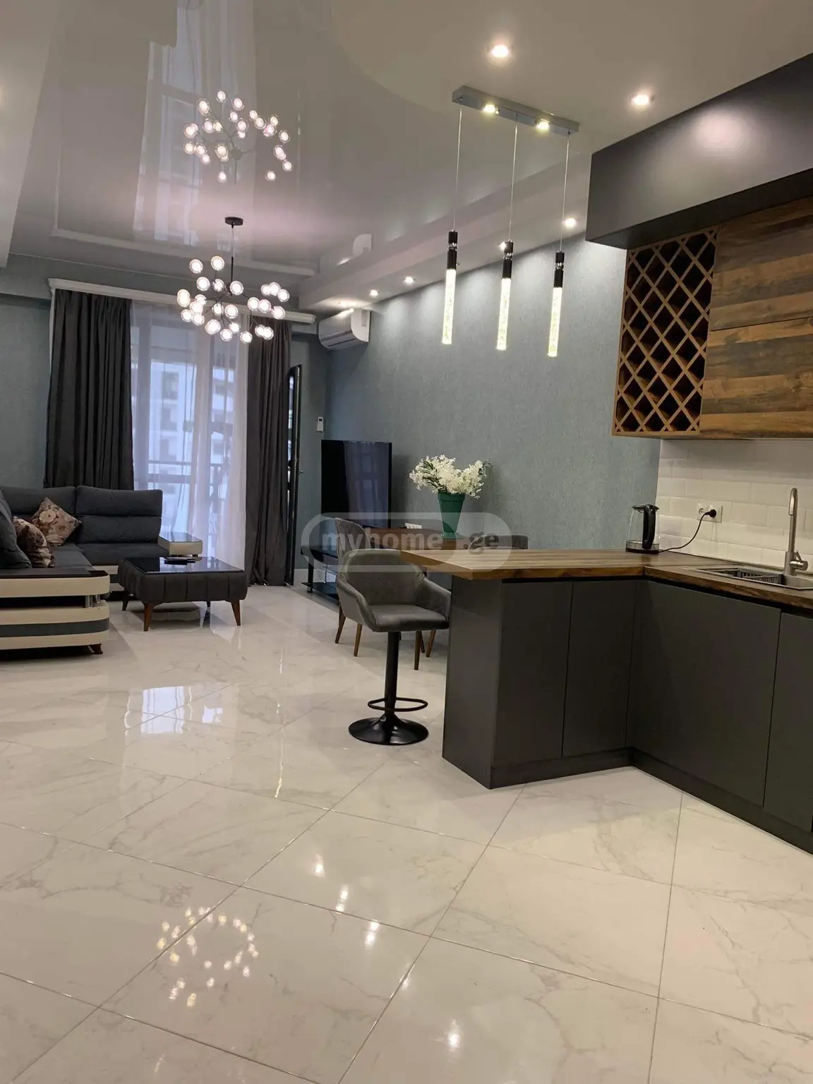  Kiralık 2   Daire in Saburtalo dist.  Bidzina Kvernadze Street 