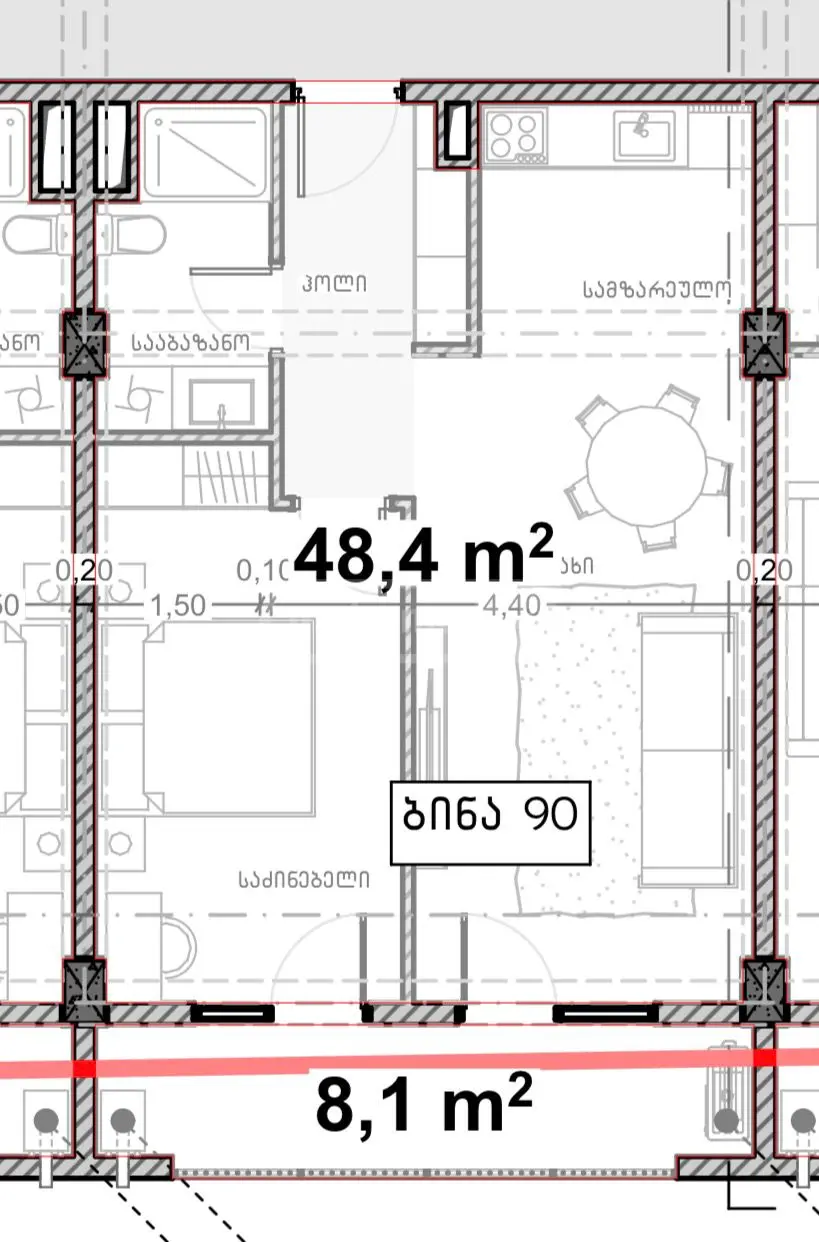  Satılık 2   Daire in Nutsubidze plateau