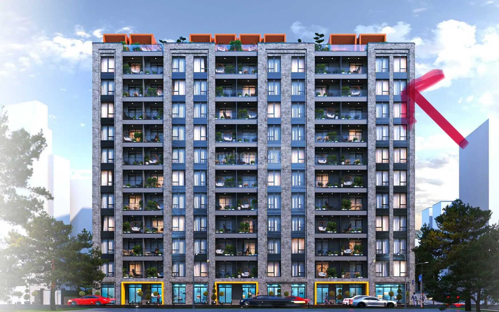  იყიდება მშენებარე ბინა საბურთალოზე  გაგარინის ქუჩაზე 