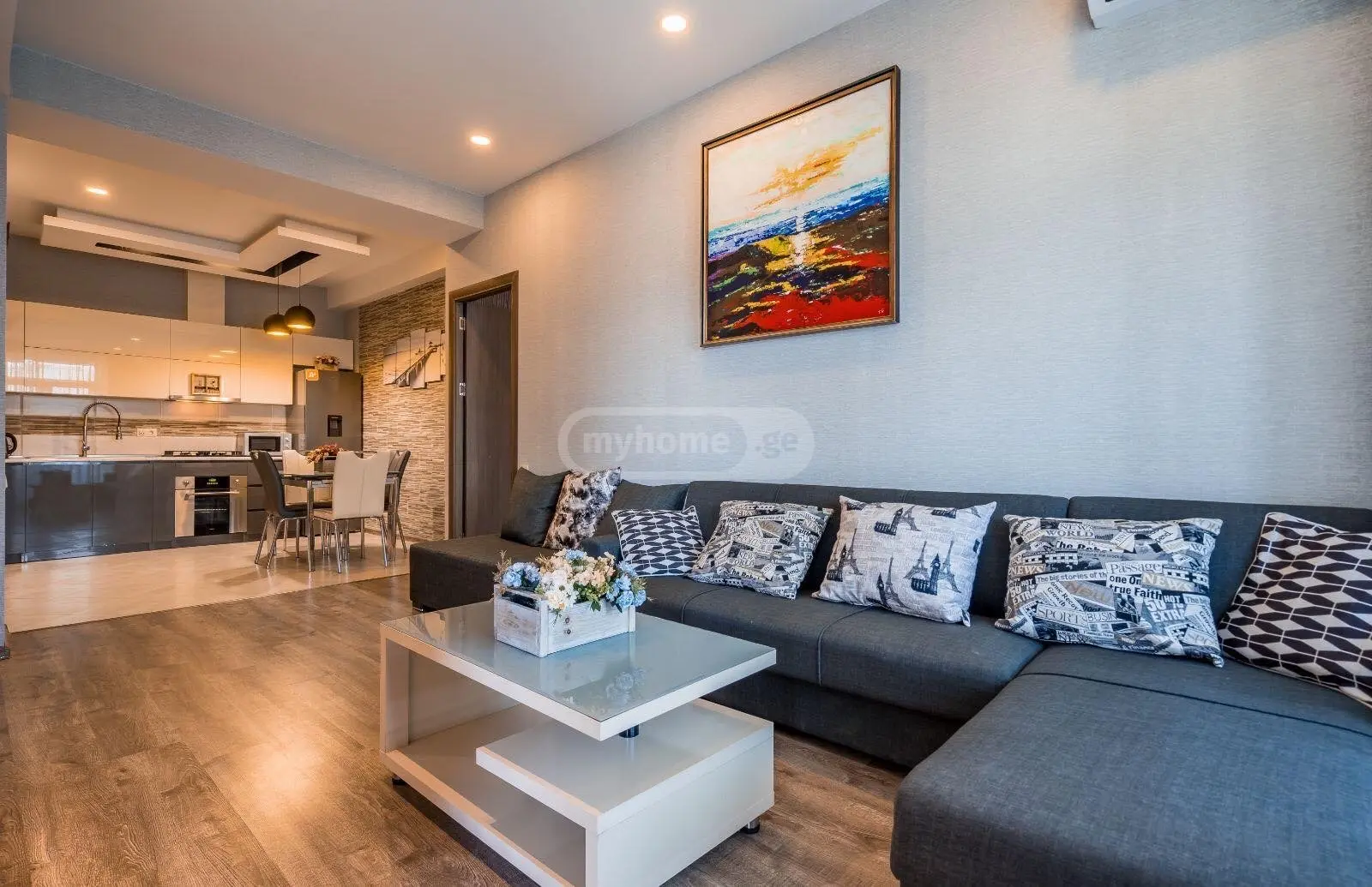  For Rent 4 room  Apartment in Saburtalo dist.  on Kostava st. 