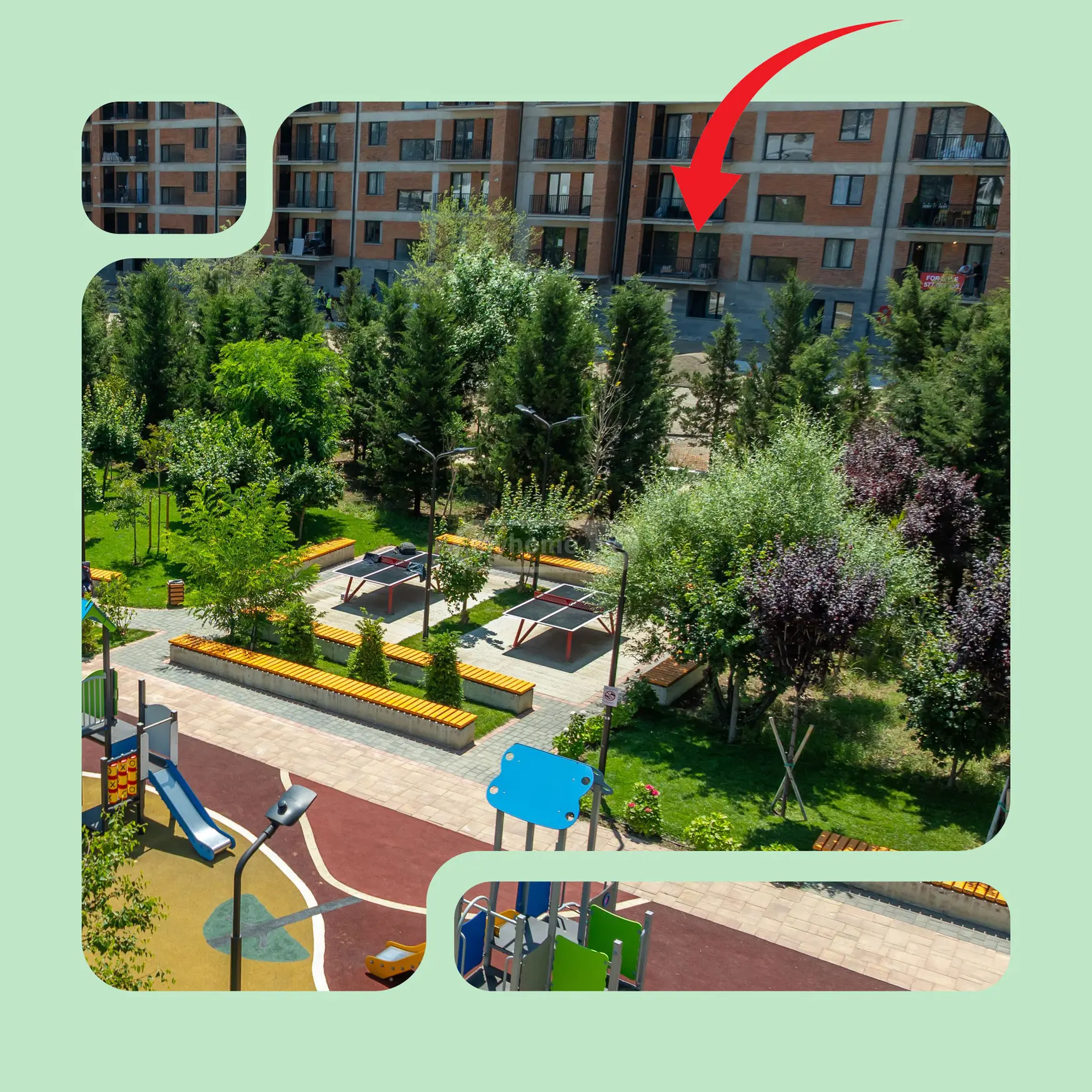  For Rent 2 room  Apartment in Saburtalo dist.  in Universiteti st. 