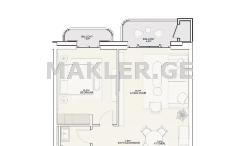  იყიდება მშენებარე ბინა კრწანისში