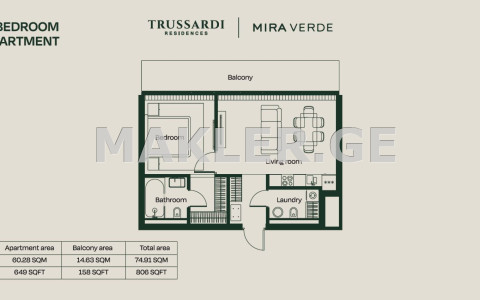  იყიდება მშენებარე ბინა კრწანისში