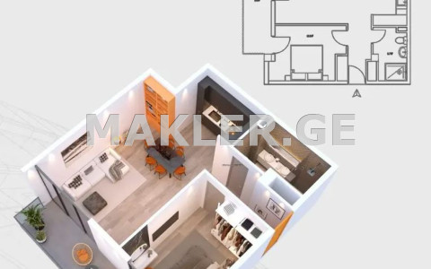  Satılık 2   Daire in Ortachala  in Gorgasali st. 