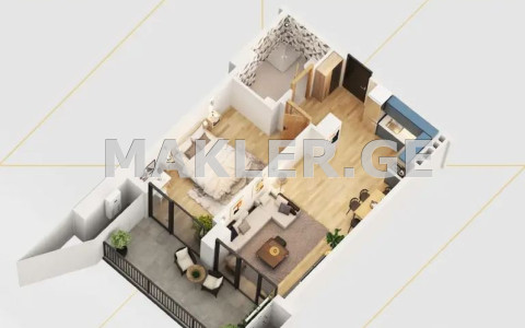  Satılık Yapım aşamasında Daire in Ortachala  in Gorgasali st. 