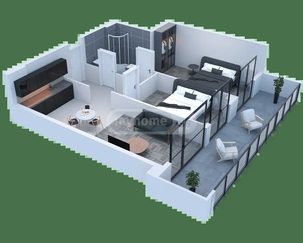  Satılık 3   Daire in Ortachala  in Ortachala blind alley 