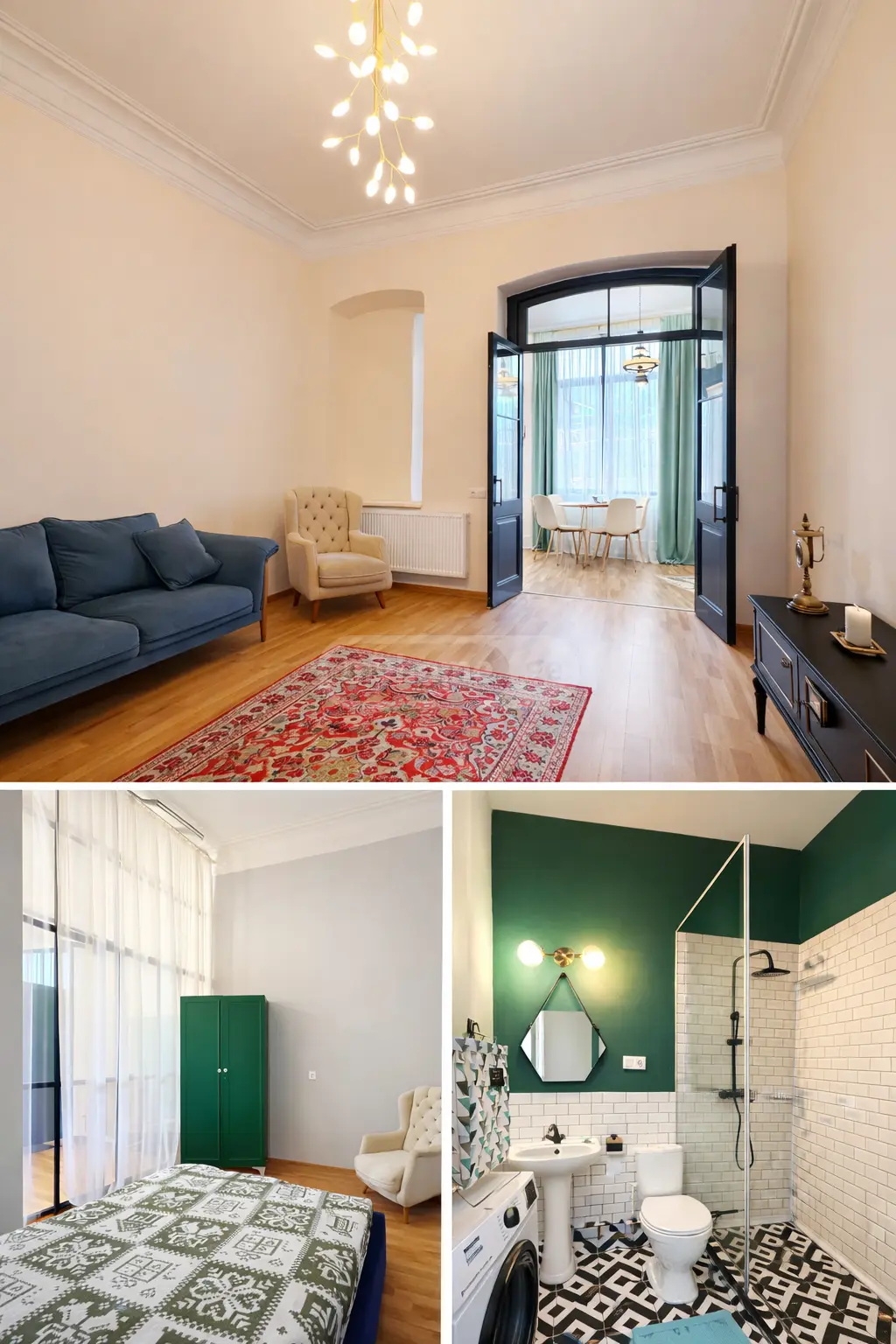  Сдаётся 3 комнатная  Квартира в Сололаки (Старый Тбилиси)  на ул. Амаглеба 