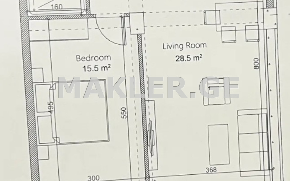  Satılık 2   Daire in Vake dist.  Giorgi Danelia St 