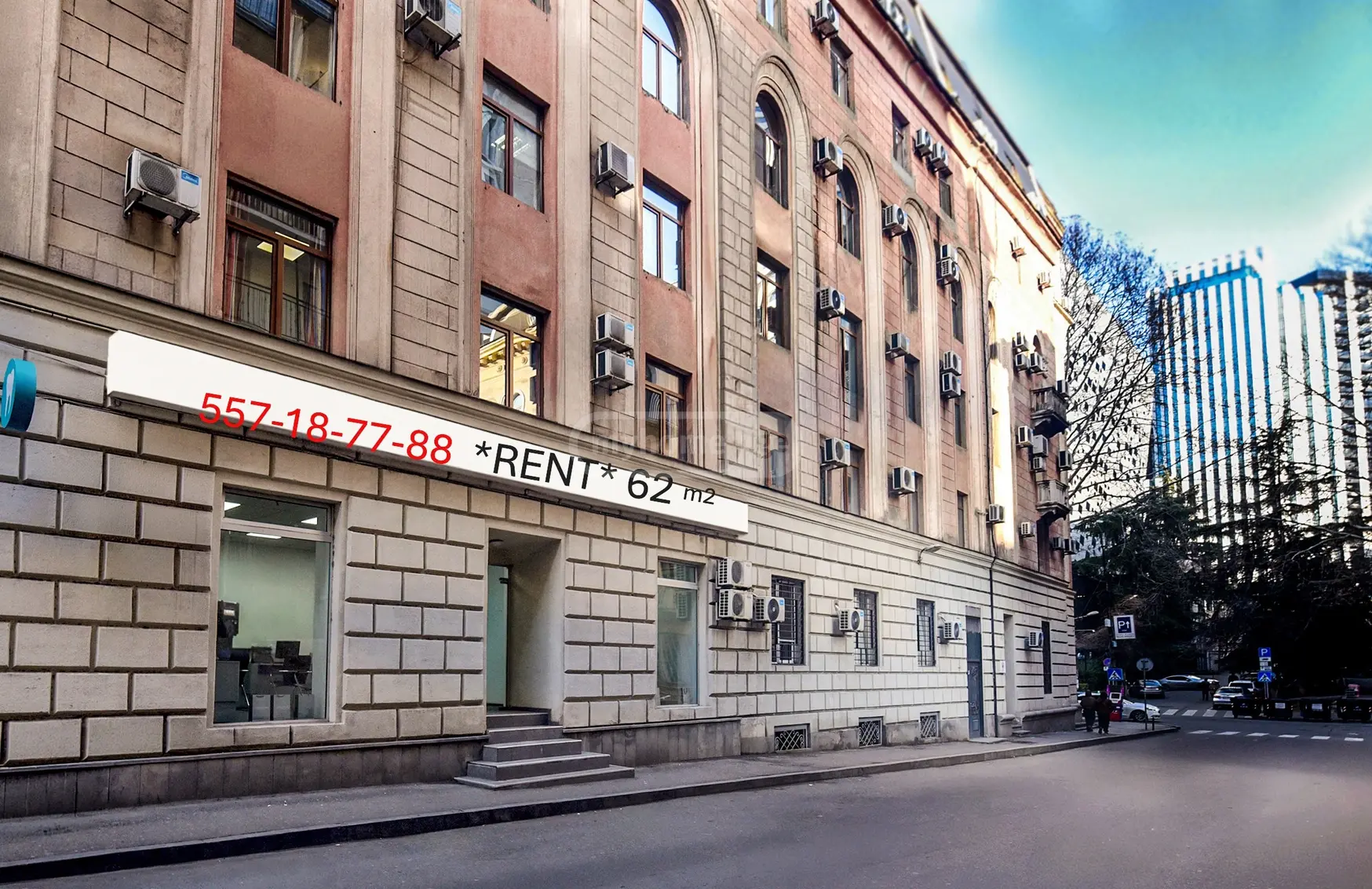  ქირავდება 62 m² ფართობის კომერციული ფართი ვაკეში  ფალიაშვილის ქუჩაზე 