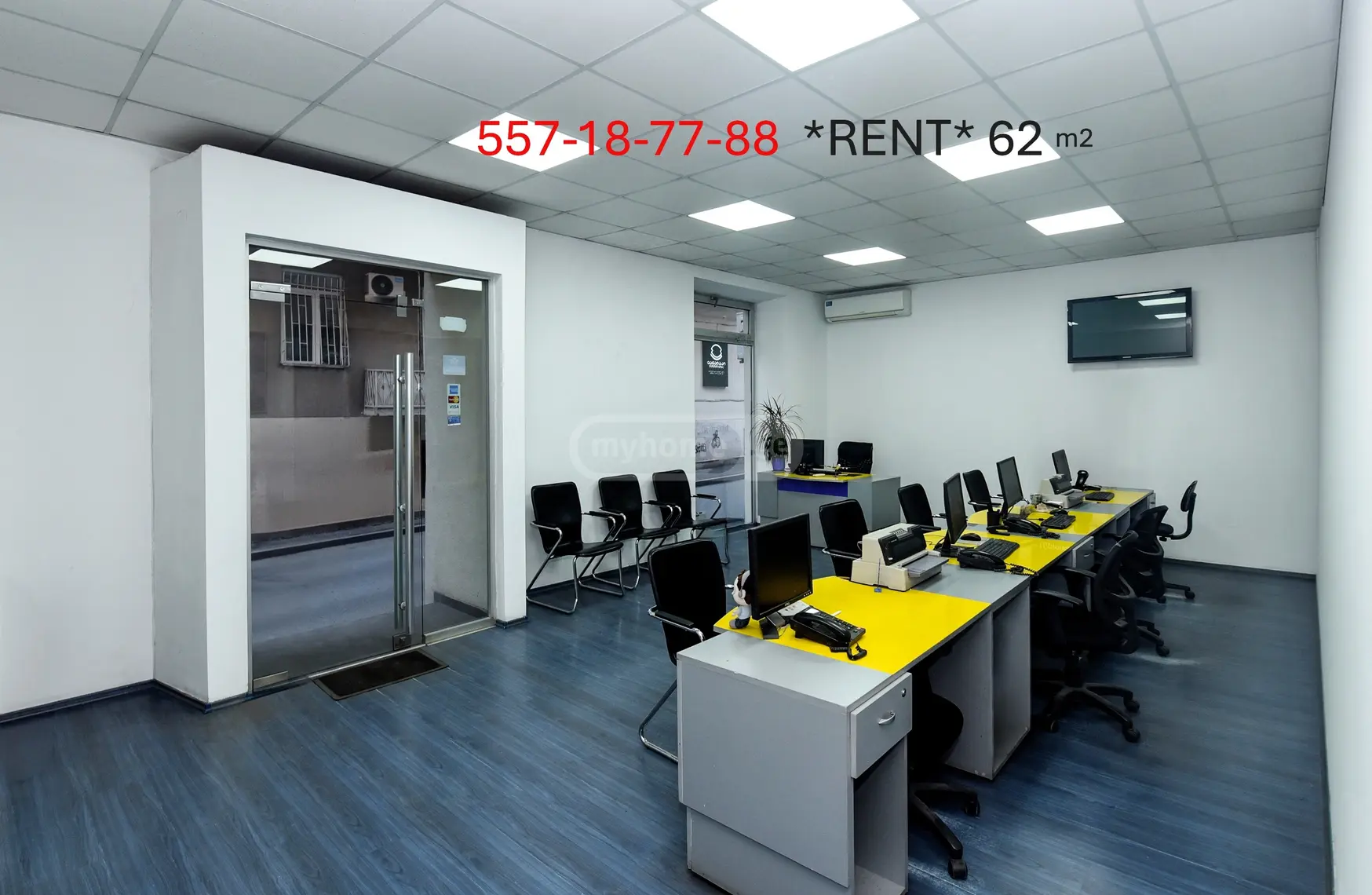  ქირავდება 62 m² ფართობის კომერციული ფართი ვაკეში  ფალიაშვილის ქუჩაზე 