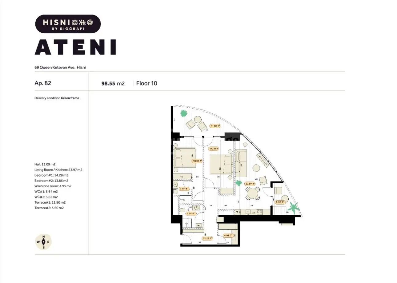  Satılık Yapım aşamasında Daire in Avlabari dist.  in Isani st. 