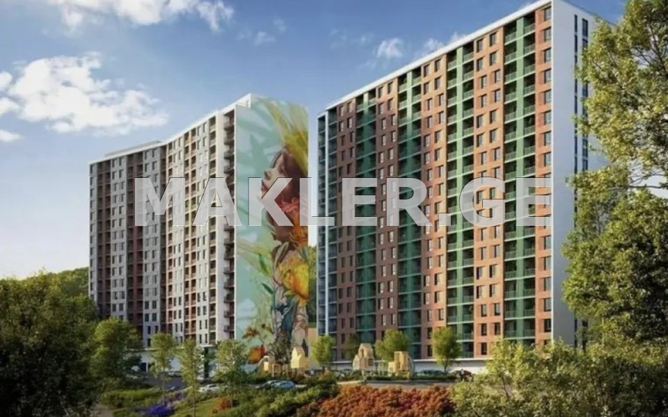  Satılık 2   Daire in Nutsubidze plateau  in B.Zhgenti st. 