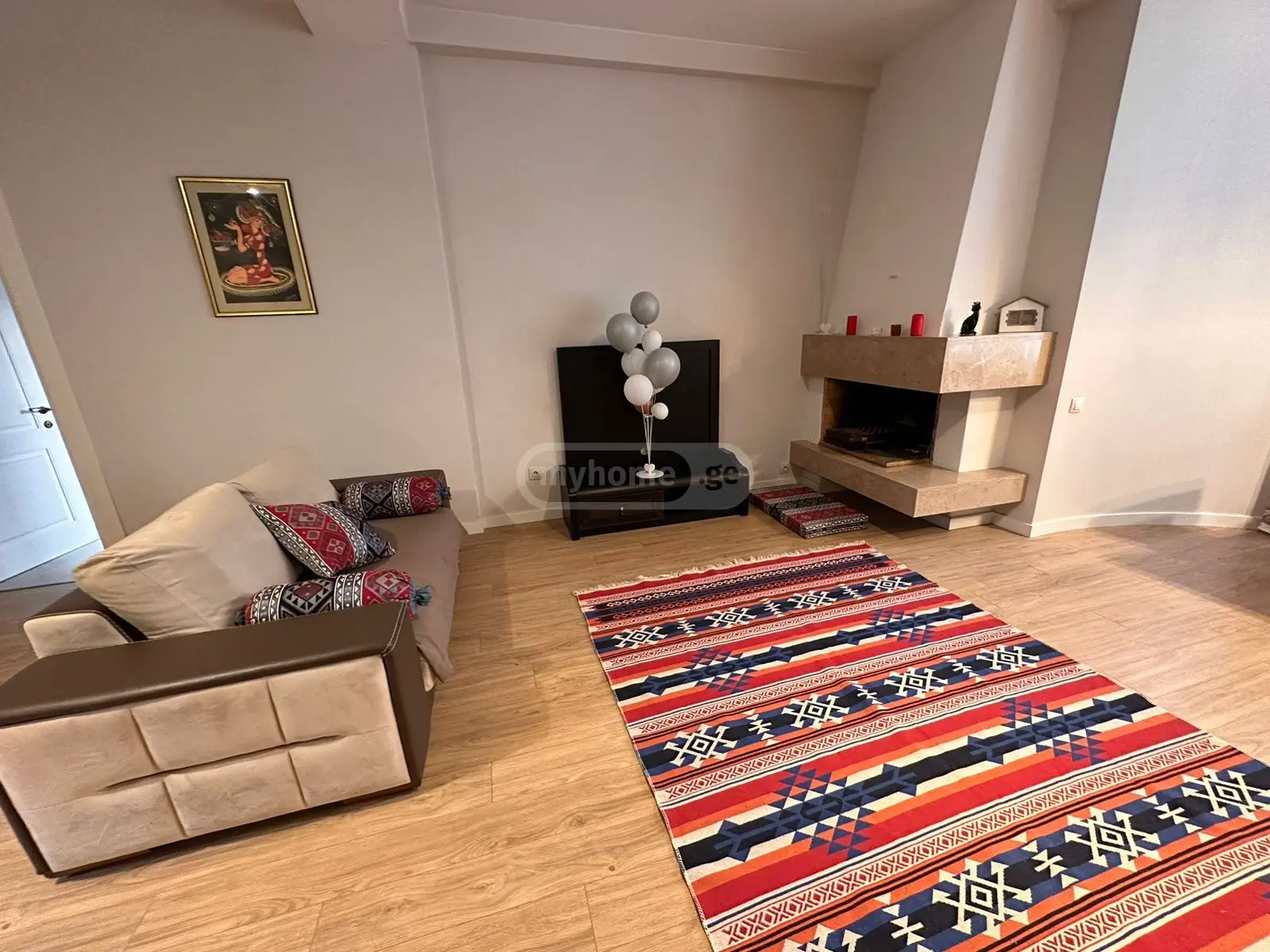  For Rent 3 room  Apartment in Vake dist.  in N. Djvania st. 