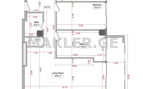  Продается Строящийся Квартира в Сабуртало  на ул. Университетская 