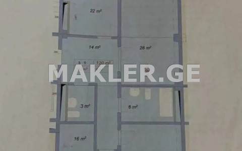  למכירה 4 חֶדֶר  דִירָה in Vake dist.  in Kipshidze st. 