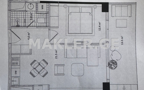  Satılık 2   Daire in Saburtalo dist.  in Ana Politkovskaya st. 