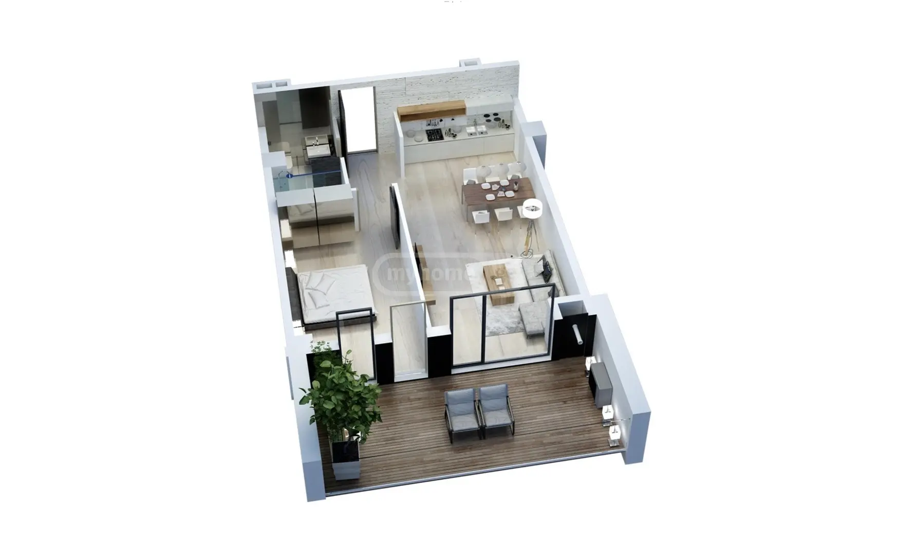  Satılık Yapım aşamasında Daire in Isani dist.  in Bochormi st. 