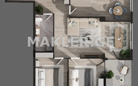  For Sale 3 room  Apartment near the Lisi lake