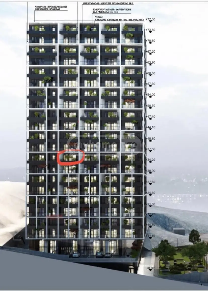  Satılık 2   Daire in Saburtalo dist.  in Ana Politkovskaya st. 