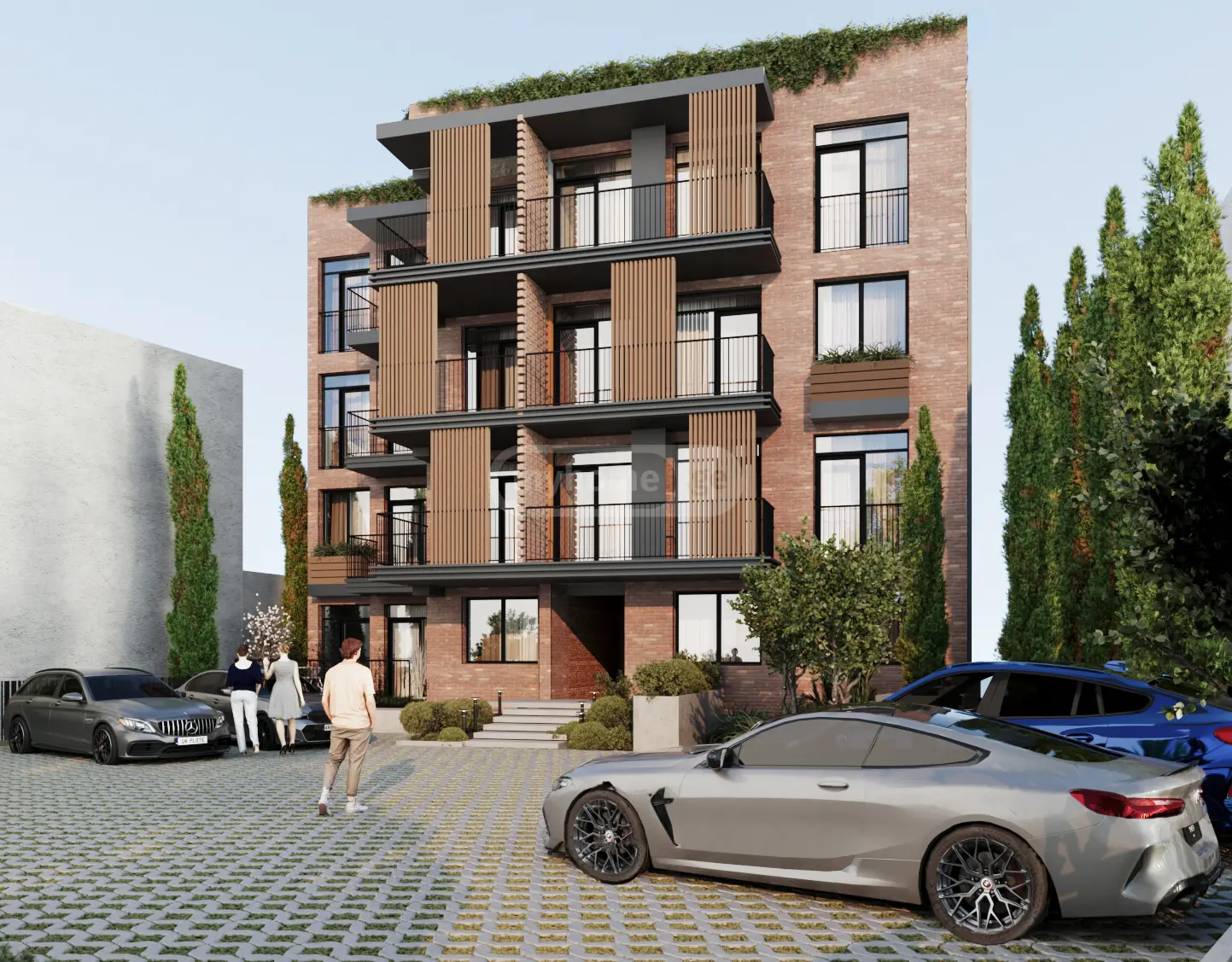  იყიდება მშენებარე ბინა ვაკეში  შატბერაშვილის II ჩიხში 