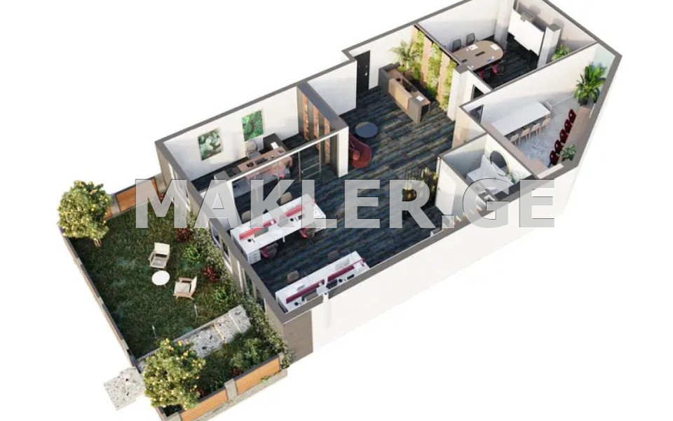  For Sale Under construction Office in Vake dist.  in Shatberashvili II blind alley 