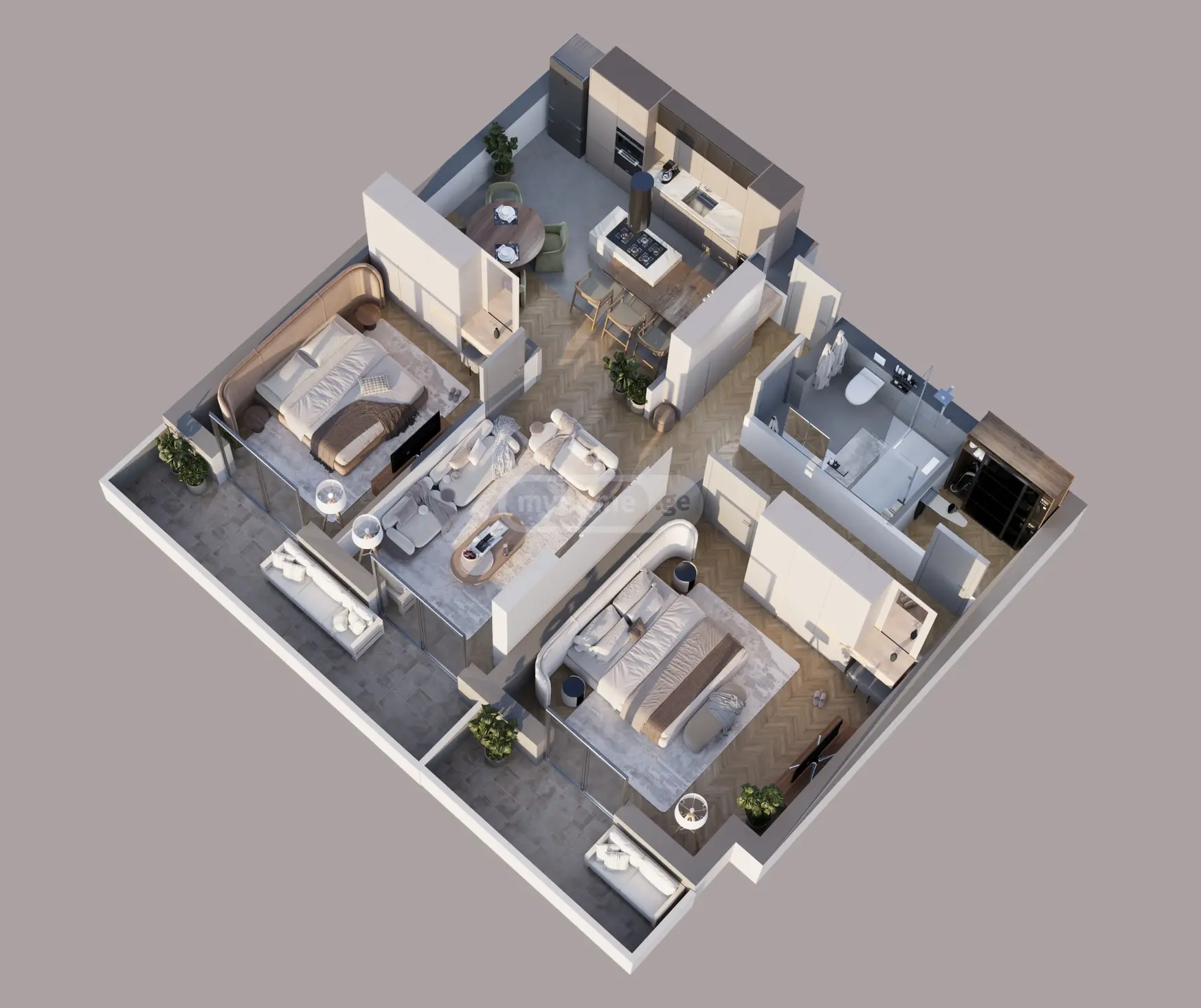  For Sale 3 room  Apartment in Isani dist.  in Beri Gabriel Salosi Ave. 