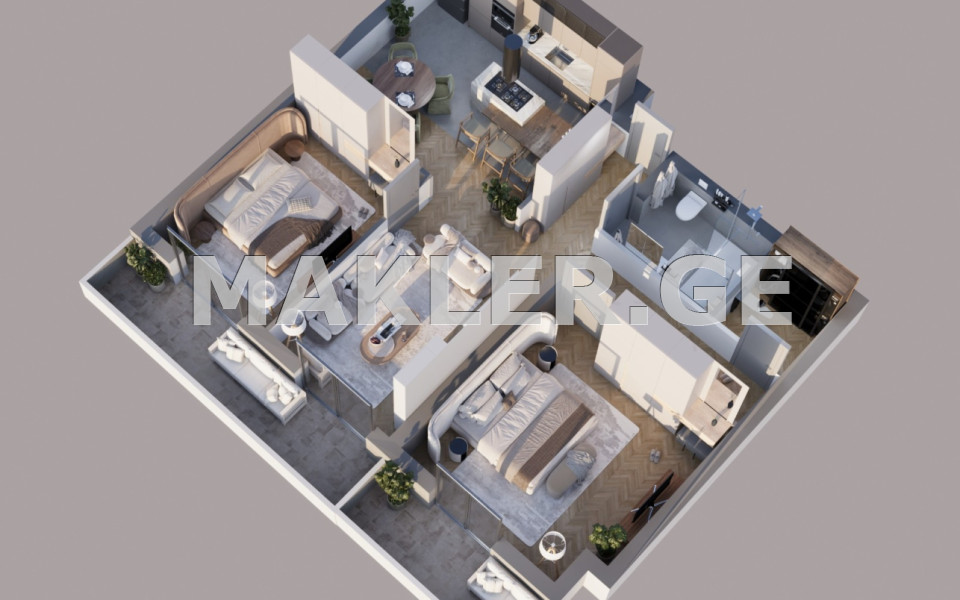  出售 3 room  公寓 伊萨尼区  in Beri Gabriel Salosi Ave. 