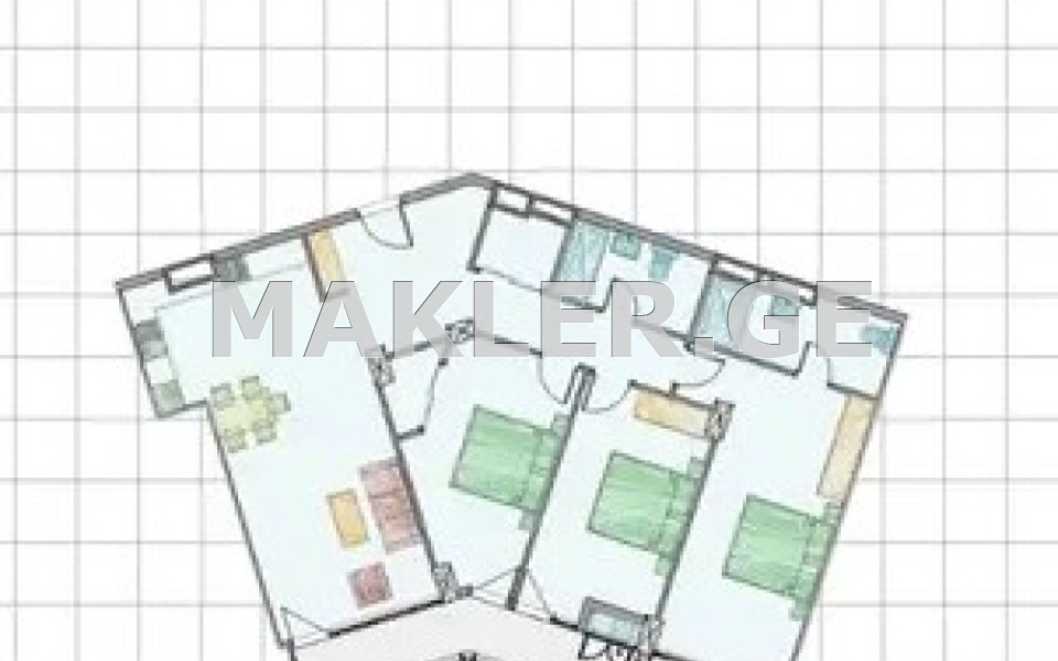  Satılık Yapım aşamasında Daire in Vake dist.  Giorgi Danelia St 