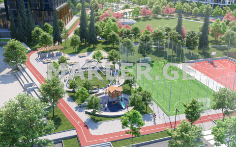  Satılık 2   Daire in Saburtalo dist.  in Gelovani avenue 