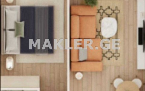  For Sale 2 room  Apartment in Saburtalo dist.  In Fermtserta St. 