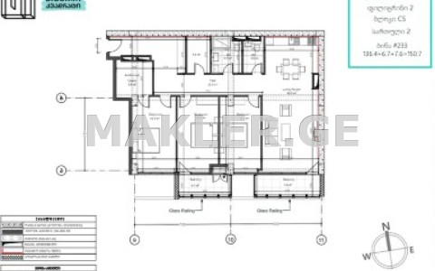  For Sale Under construction Apartment in Vake dist.  in Giorgi danelia st 