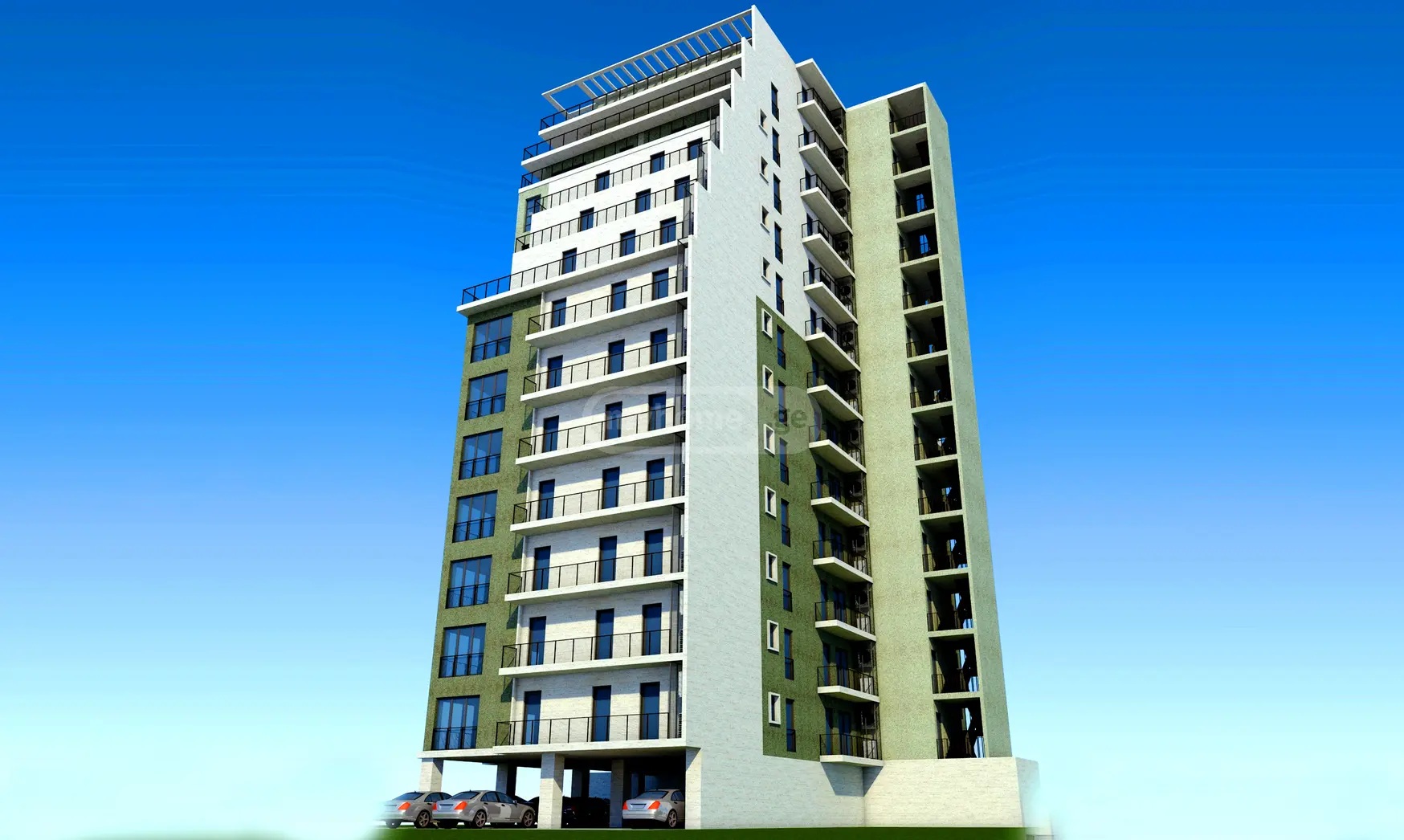  Kiralık 3   Daire in Shankhai  in O. Chkheidze st. 