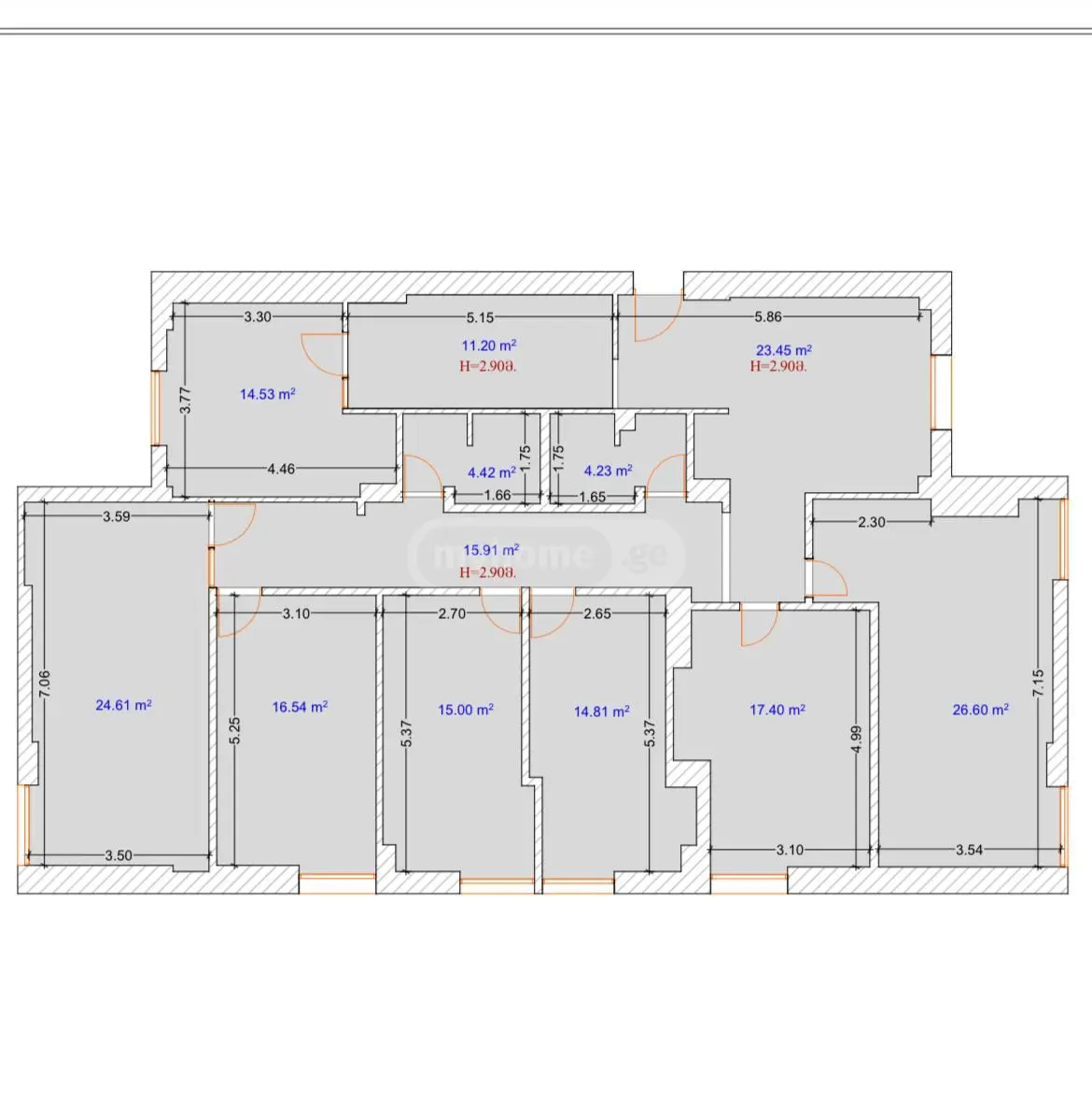  להשכרה 201 m² מֶרחָב מסחרי חלל in Vake dist.