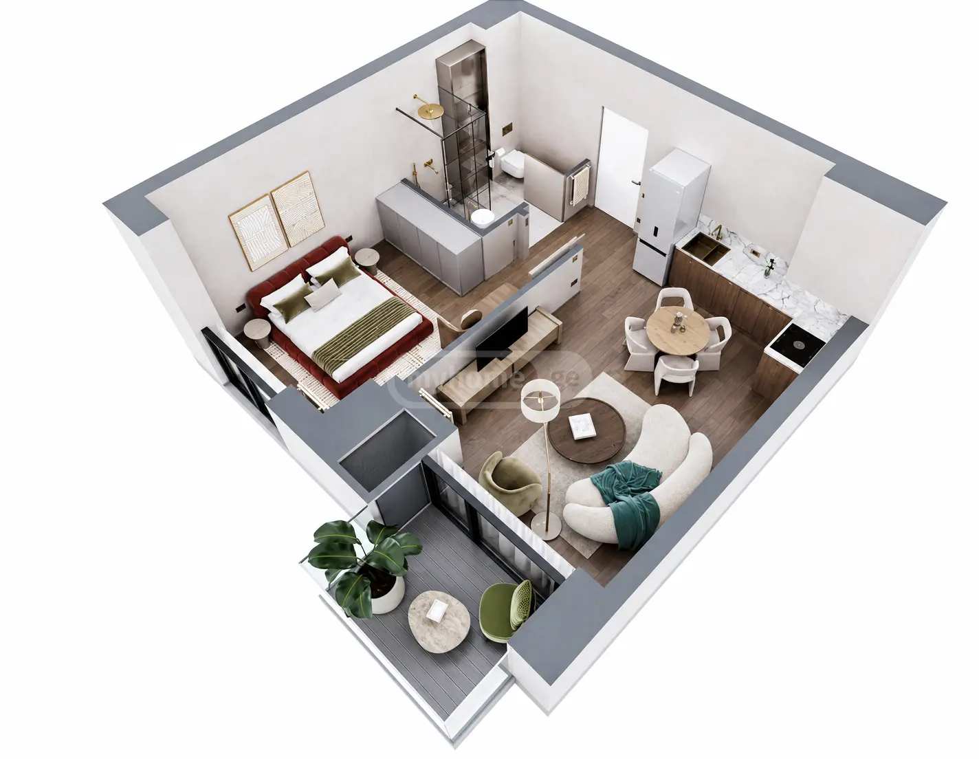  出售 2 room  公寓 萨布尔塔洛区  in Universiteti st. 