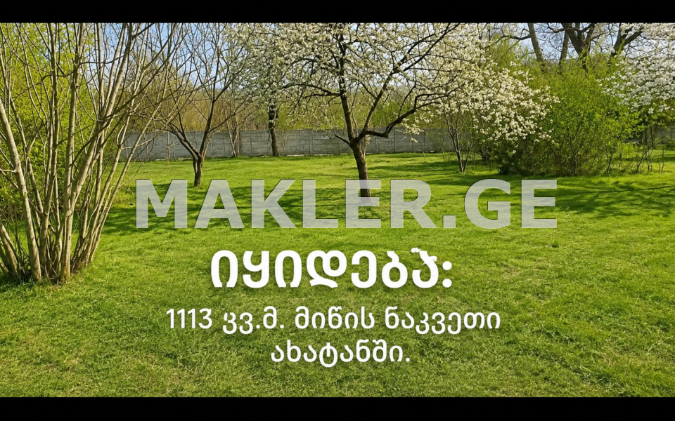  出售 1113 m² space 土地 in Dusheti