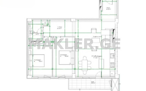  للبيع 3 room  الشقة in Navtlugi  in Sh. Dolidze st. 