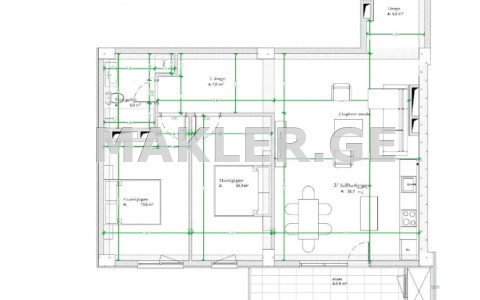  出售 3 room  公寓 萨布尔塔洛区  努楚比泽高地 