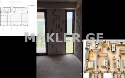  出售 4 room  公寓 瓦凯区  in Giorgi danelia st 